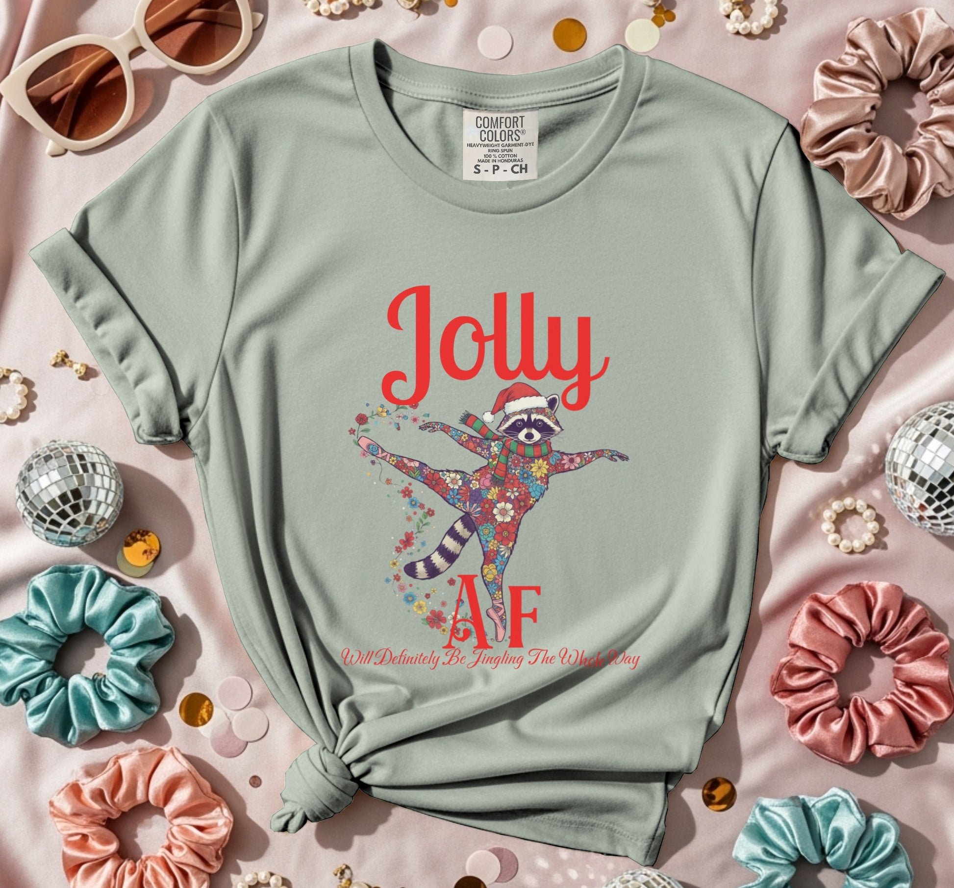 Jolly AF Christmas Holiday Themed Festive Shirt