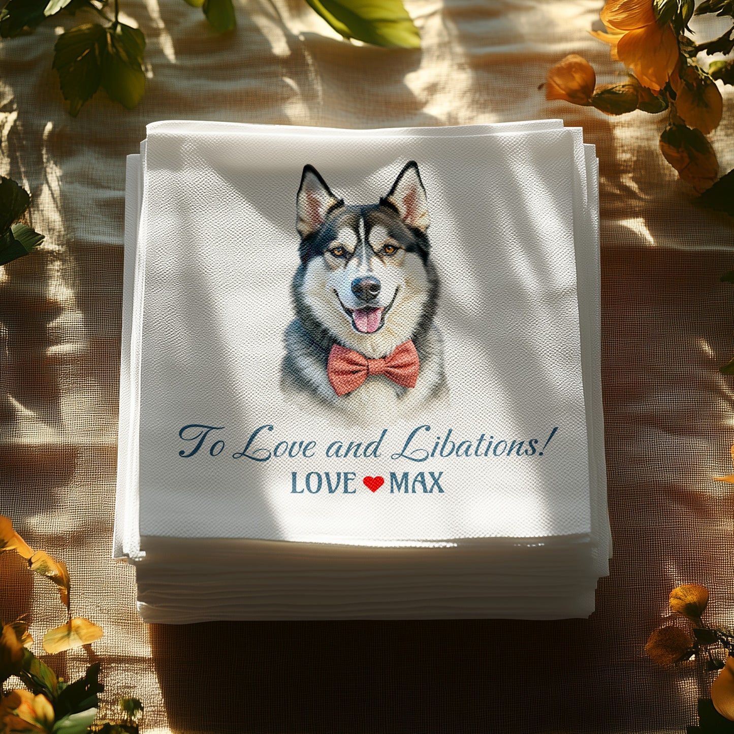Customizable Wedding P Napkins