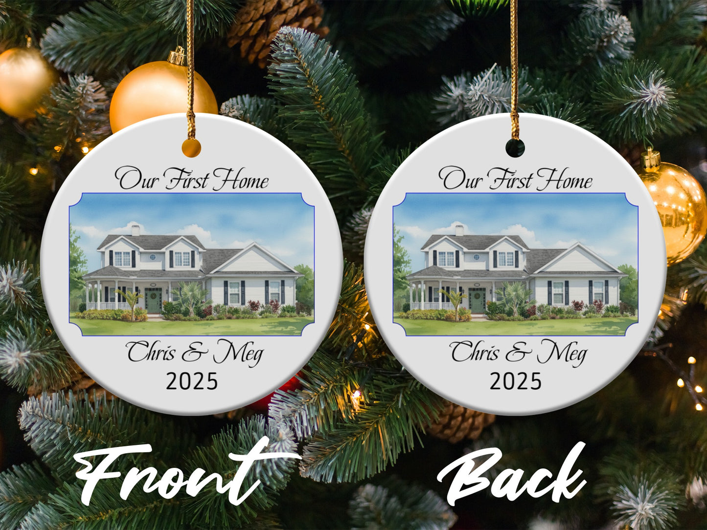 Our First Home Personalized Ornament product type