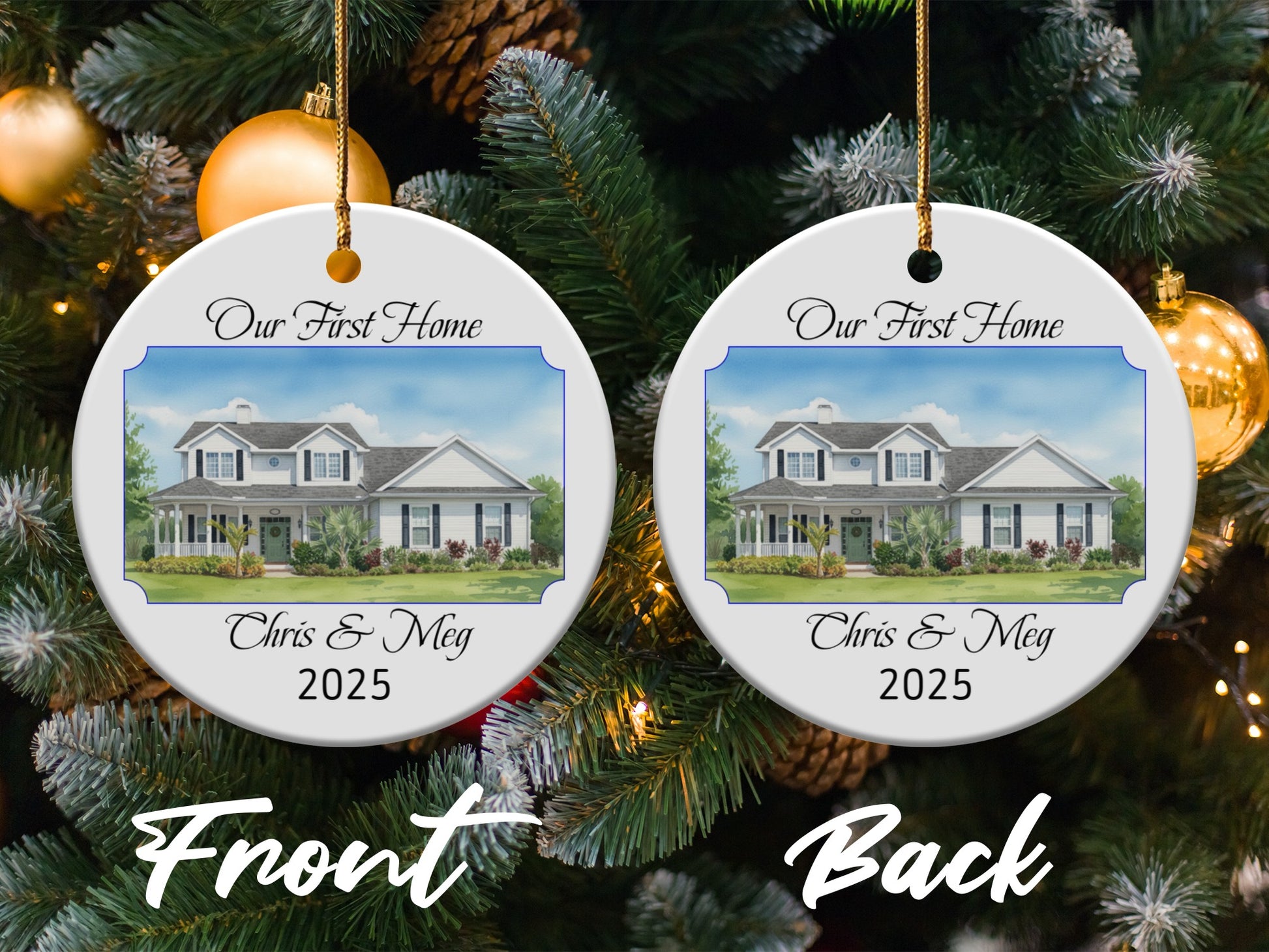 Our First Home Personalized Ornament product type