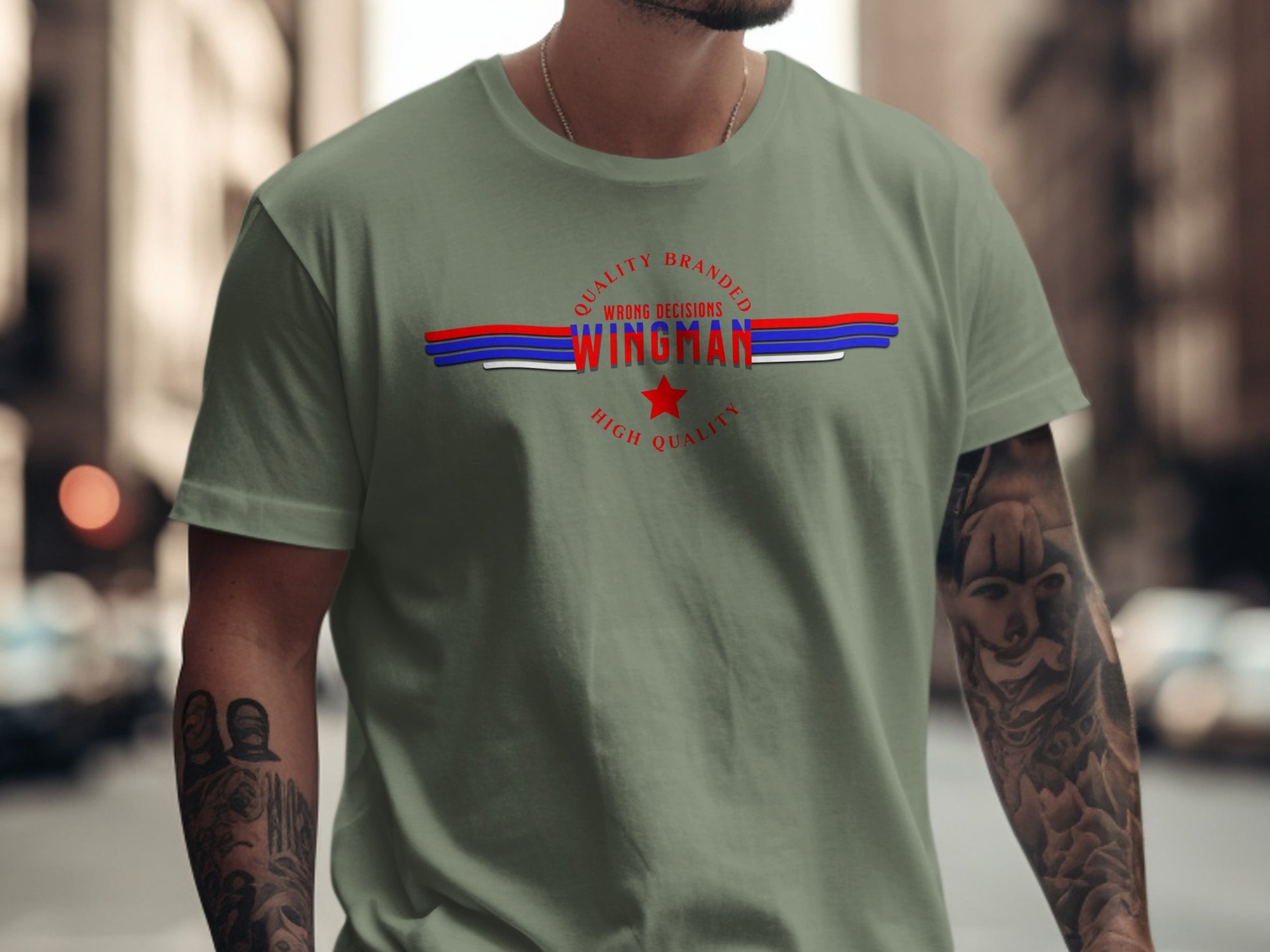 Wingman Quality Branded High Quality Graphic T-shirt Product