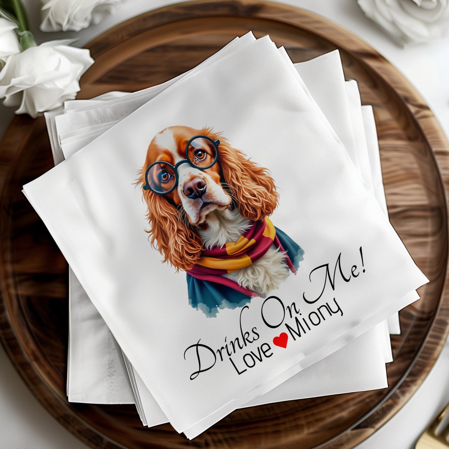 Customizable Wedding W Napkins