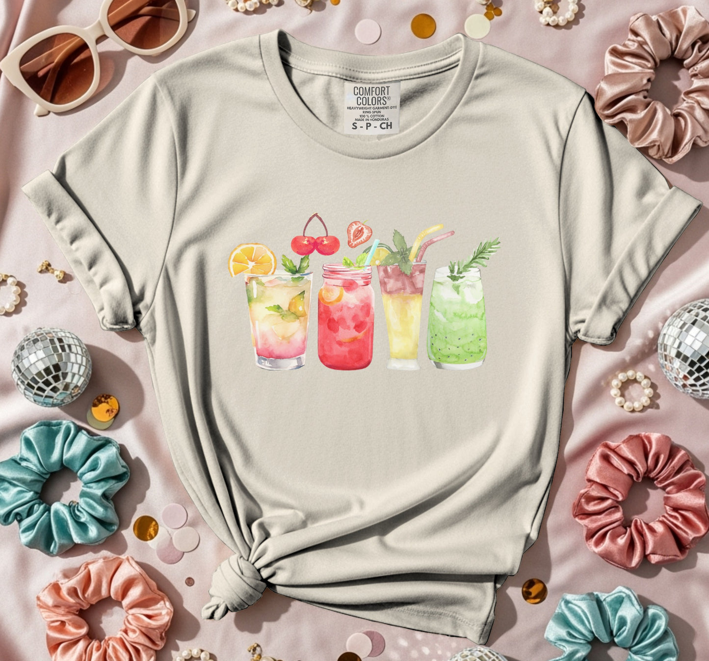 Colorful Summer Drink Graphic Tee product