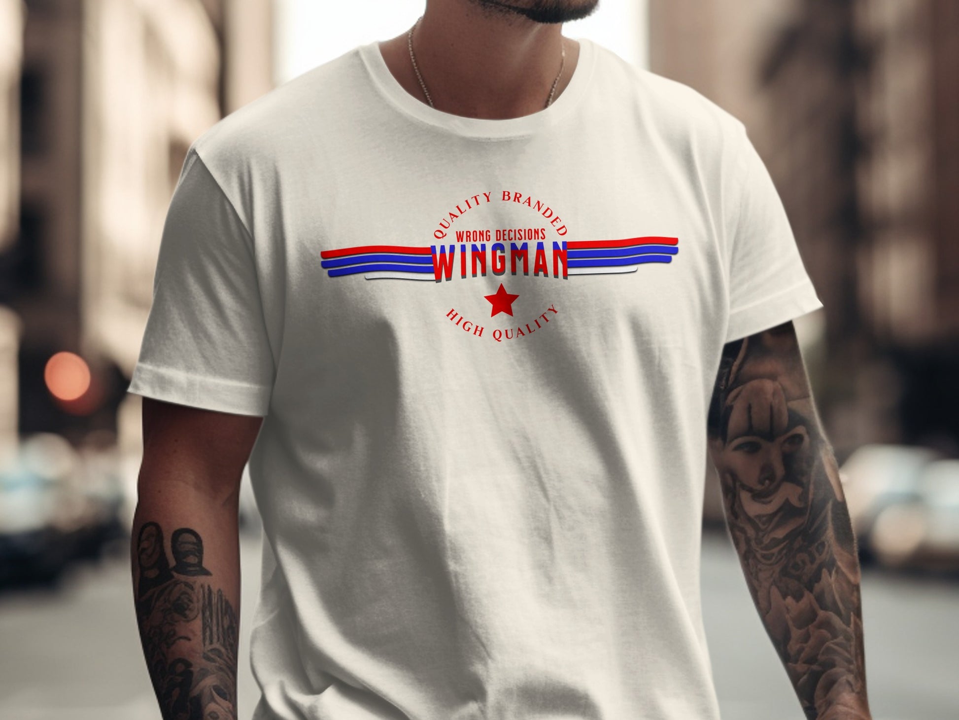 High Quality Wingman Wrong Decisions T-shirt product type