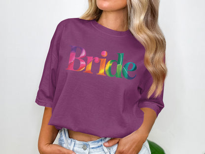 Colorful Bride Statement T-Shirt Perfect for Celebrations product