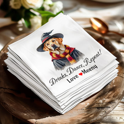 Customizable Wedding V Napkins