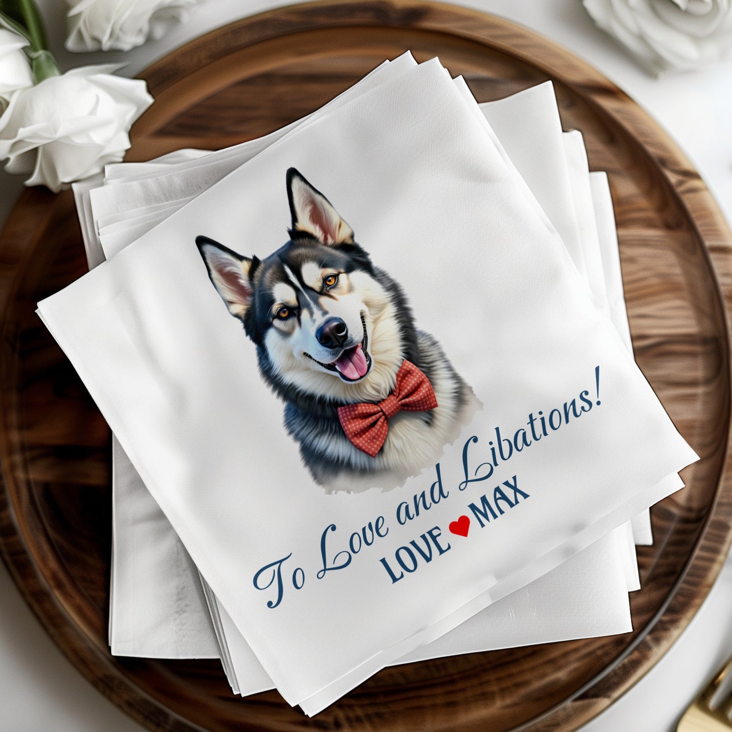 Customizable Wedding P Napkins