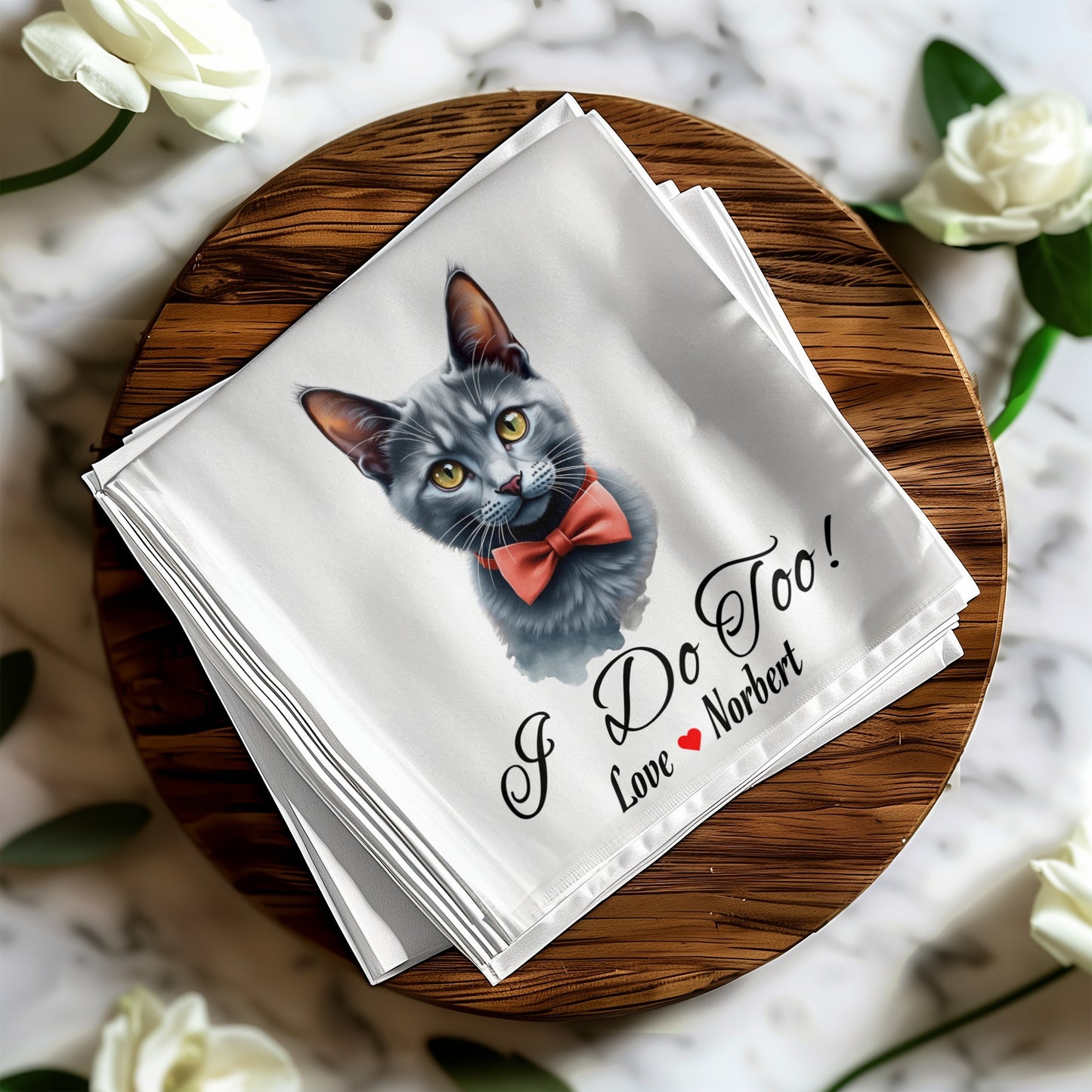 Customizable Wedding G Napkins