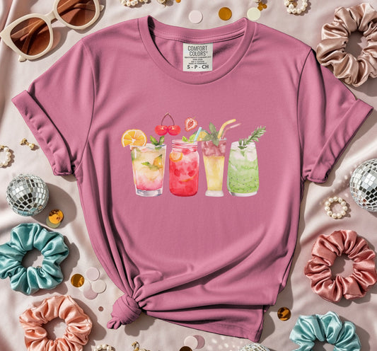 Refreshing Colorful Cocktails Graphic Tee product
