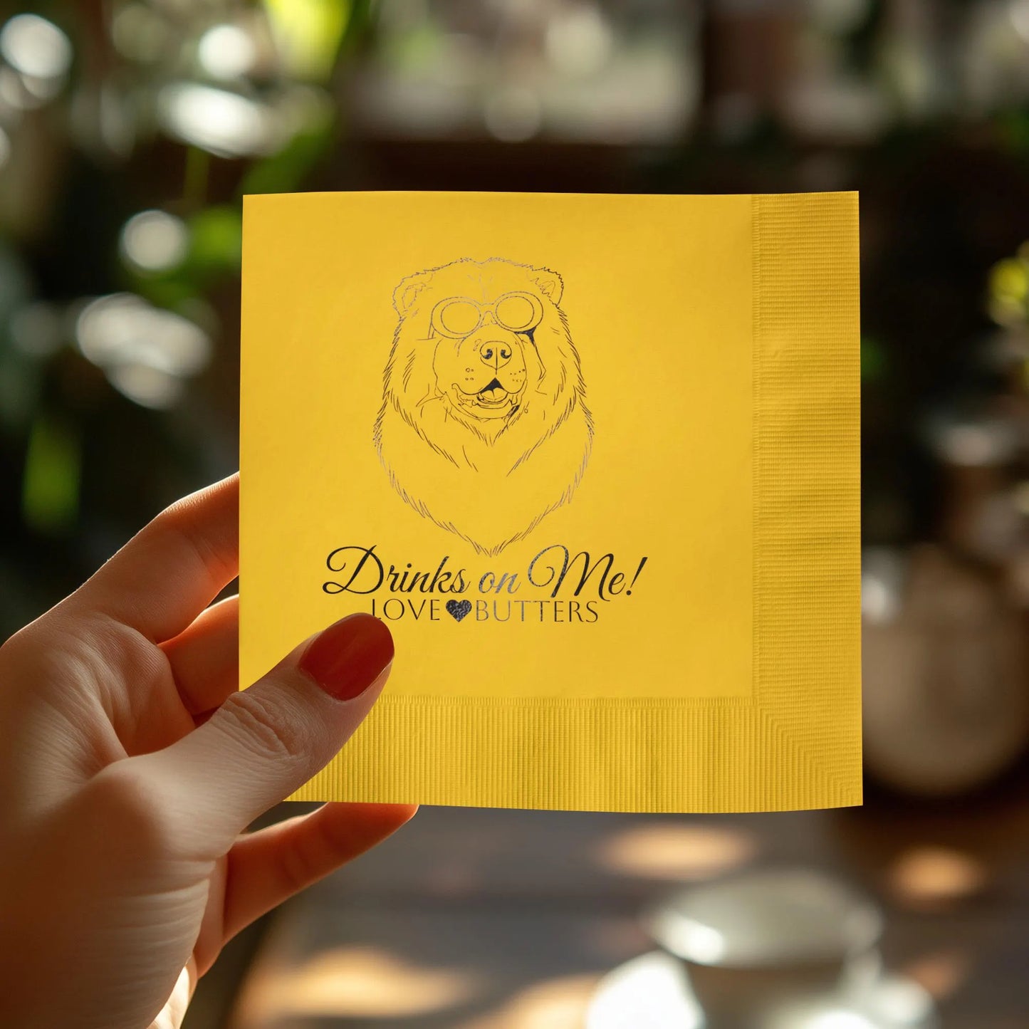 Personalized Foil Stamped Wedding Napkins