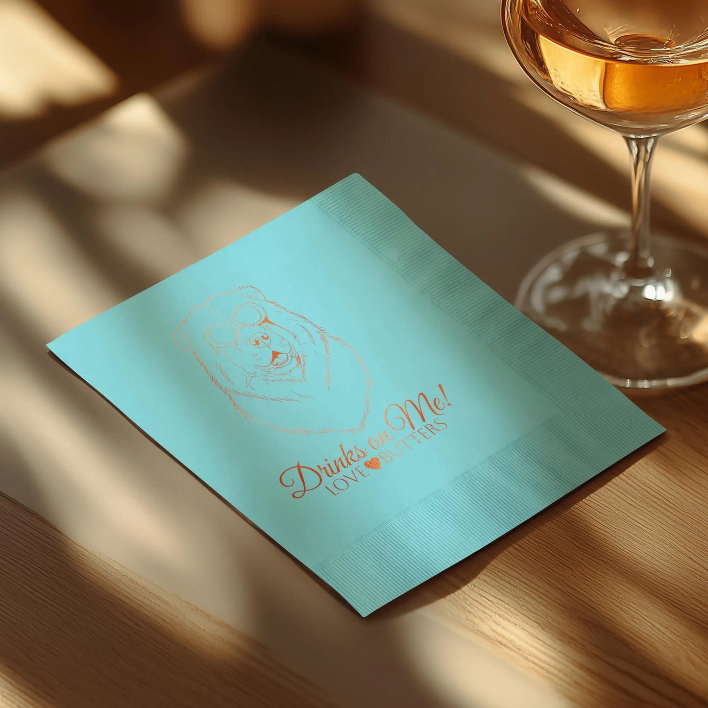 Personalized Foil Stamped Wedding Napkins